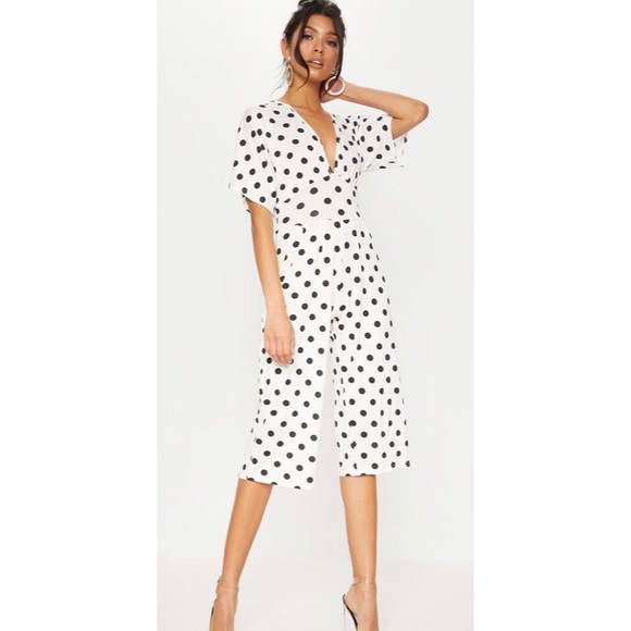 PrettyLittleThing Pants - Polka Dot Jumpsuit